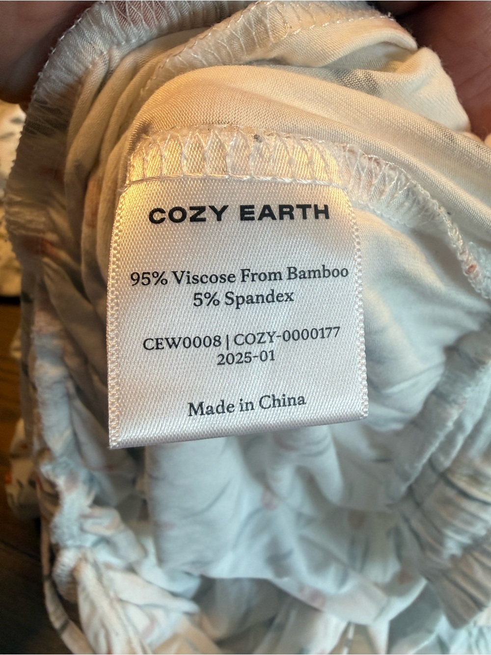 Cozy Earth Bamboo Pajamas LARGE Limited Edition Sienna Tulip Ophra’s Fav Corded - Picture 15 of 16